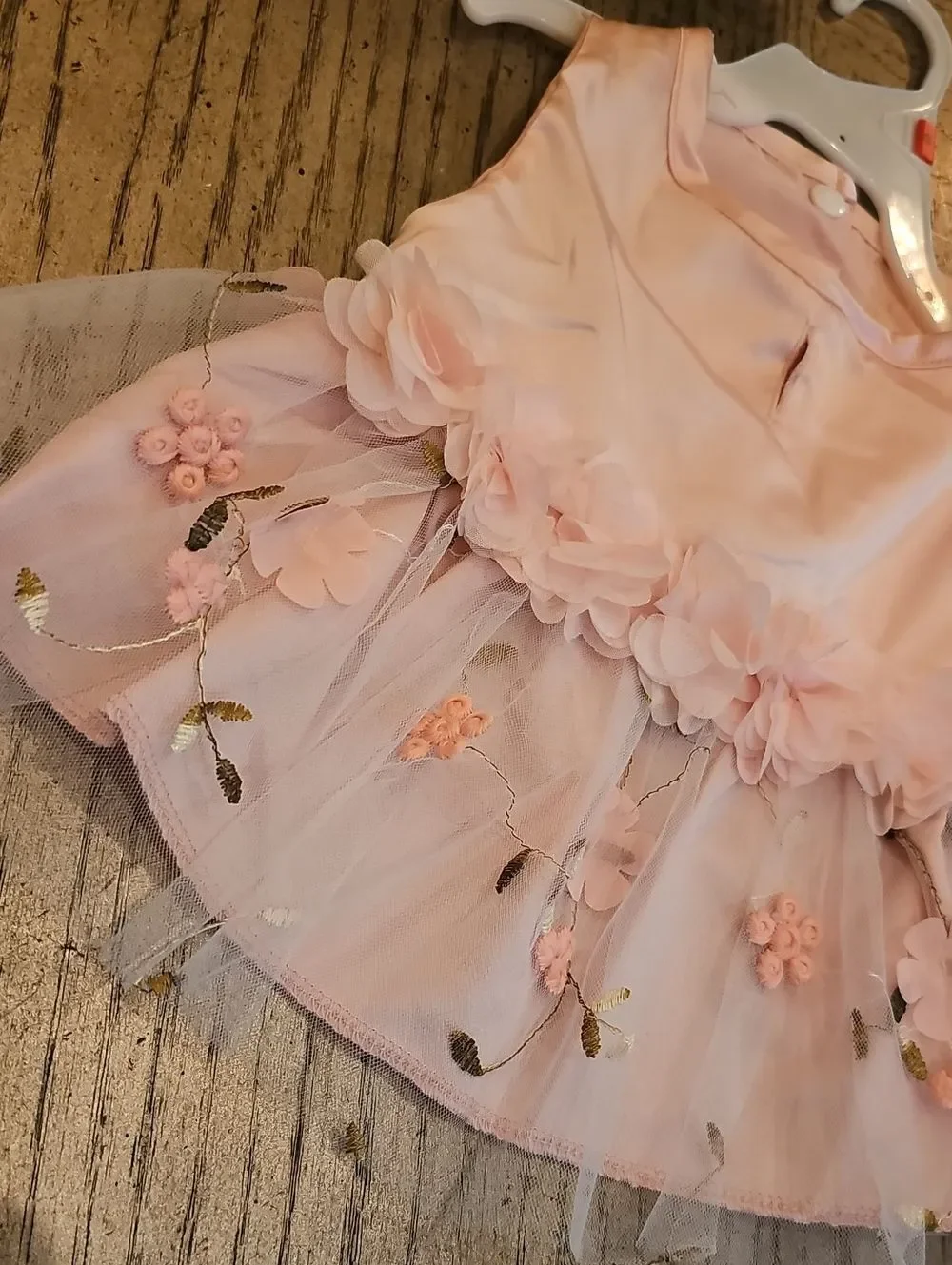 Dog Floral Tulle Dress Size S NWT- Light Pink